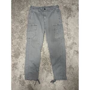 American Eagle Pants Mens 30 X32 Slim Lived In Cargo Gray Flex Casual Distressed